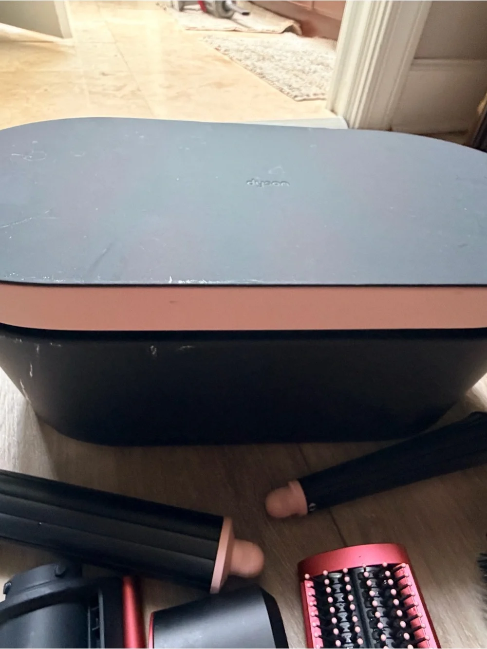 Attachments only- Dyson Airwrap ID styling attachment set in black and pink